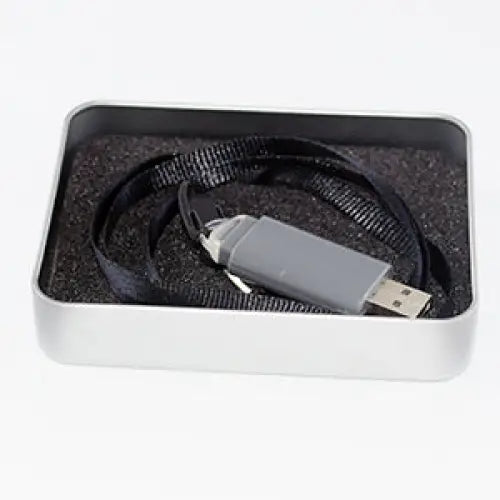 Grey Plastic USB 4GB with Band - simple